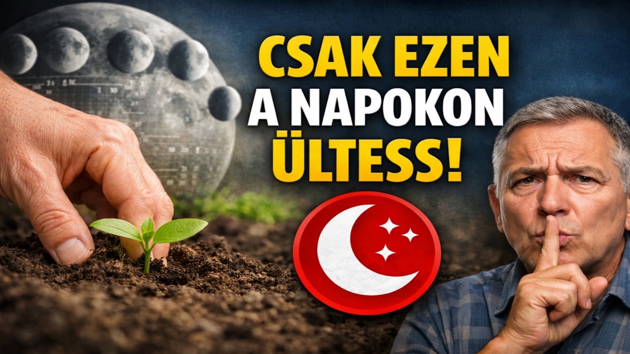 CSAK EZEKEN A NAPOKON ÜLTESS! 🤫 Holdnaptár kertbarátoknak – 2026. február vége.