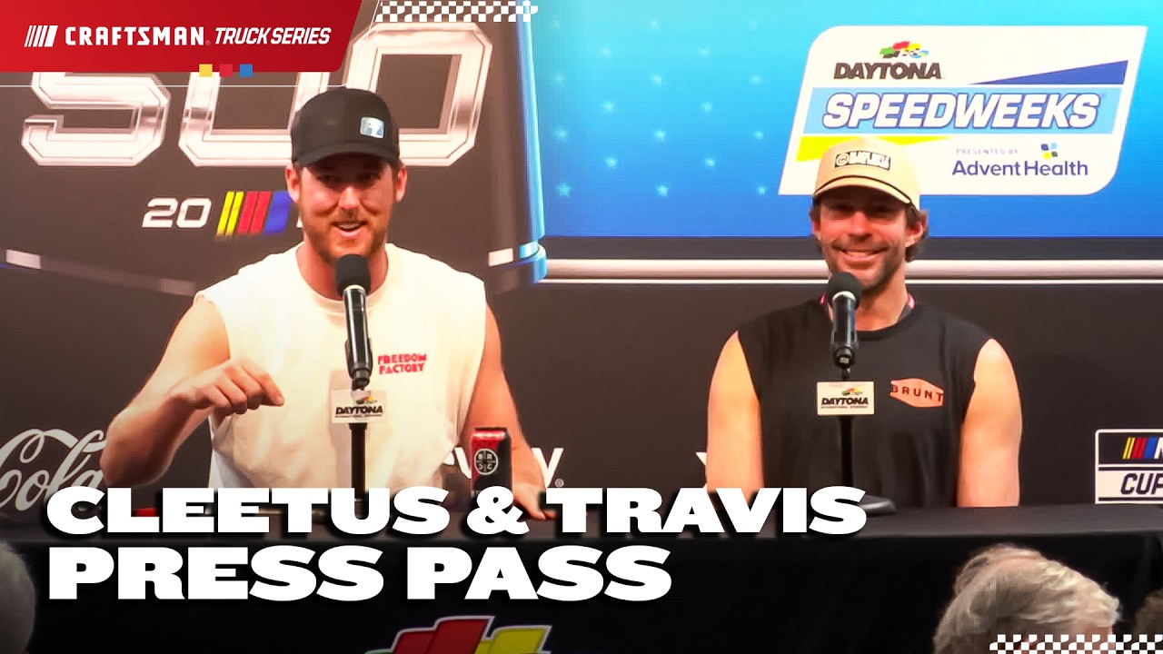 Cleetus McFarland & Travis Pastrana's Press Conference at Daytona | NASCAR