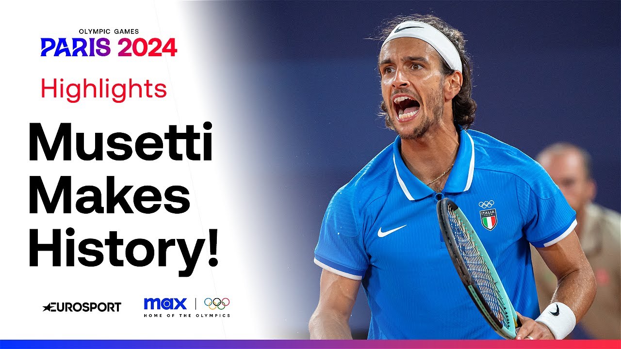 Lorenzo Musetti becomes first Italian to win an Olympic tennis medal in 100 years 🇮🇹 | #Paris2024