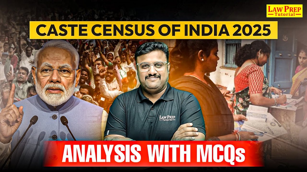Caste Census of India 2025: Explanation with MCQs | GK and Current Affairs for CLAT 2026