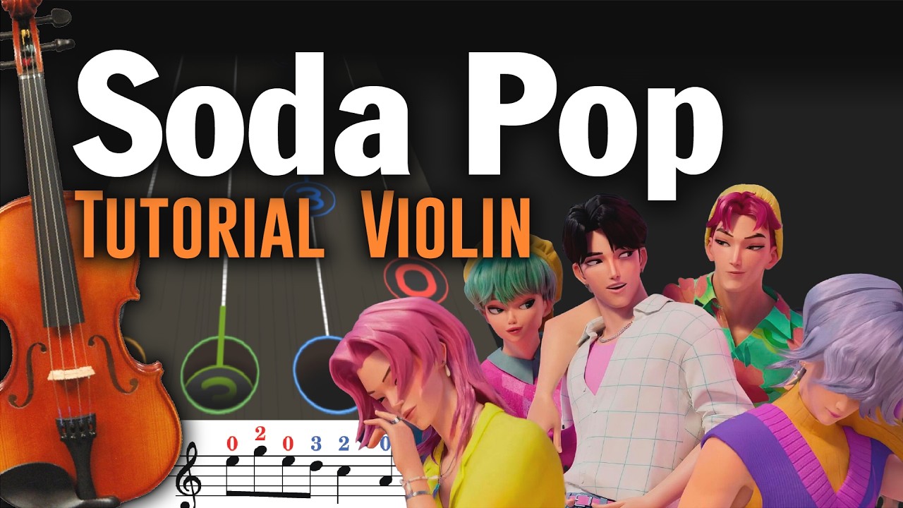 Soda Pop - Saja Boys | Tutorial Violin - Play Along
