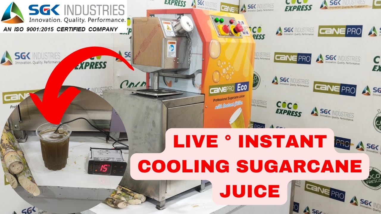 sugarcane juicer machine with chiller /Ganna juice machine  / mini sugercane juice machine