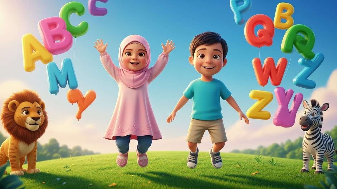 ABC Song for Kids | A to Z Alphabet Rhyme with Mariam & Furkan | Marams Deen Stories