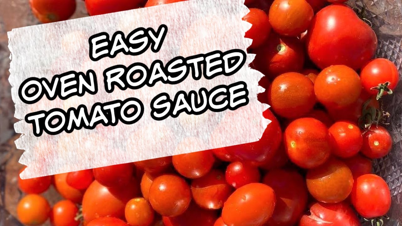 How to Make Oven Roasted Tomato Sauce - No Peeling - No Canning - Easy Recipe