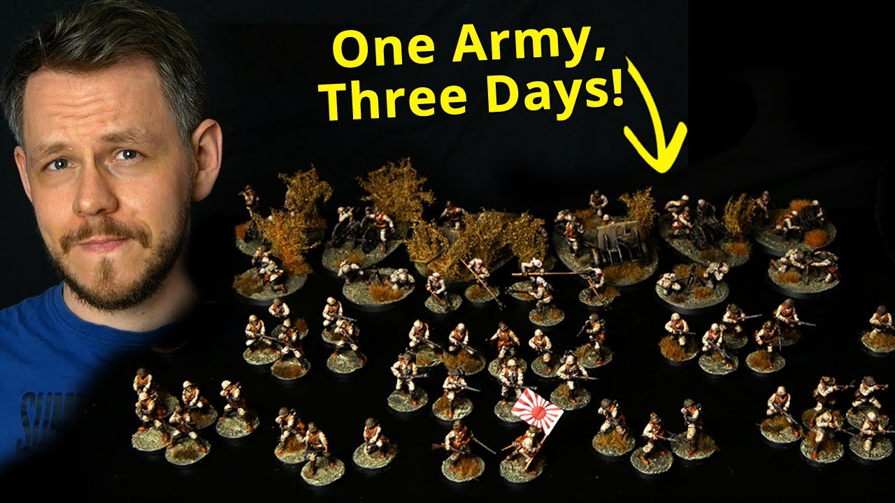 I painted a whole Army in 3 Days! Bolt Action 3rd Edition Army Project