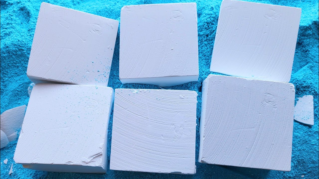 Glassy Crunchy Full Block Crushes Only ♡ Dekompress Gym Chalk ♡ Oddly Satisfying ♡ ASMR