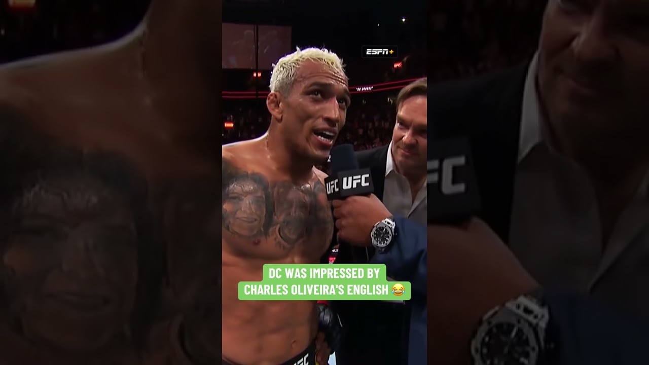 When Daniel Cormier didn’t expect Charles Oliviera to speak english 😂