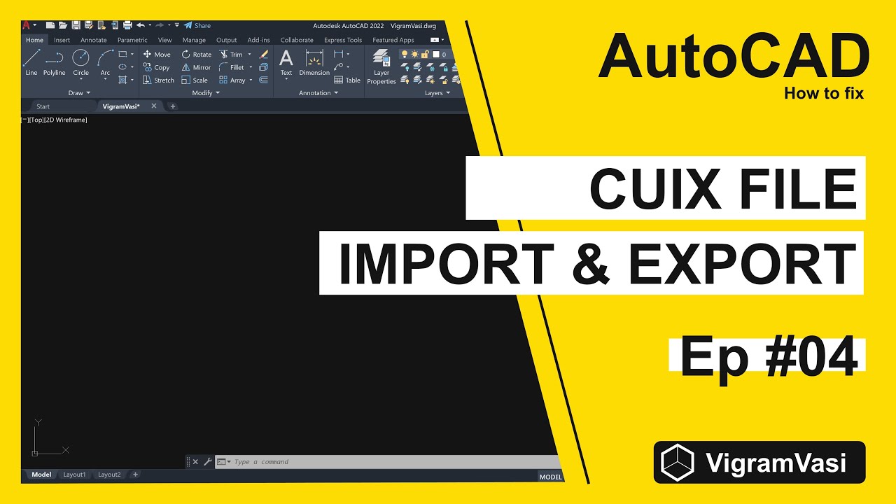 Импорт и экспорт файла CUIX в AutoCAD | Эпизод 04