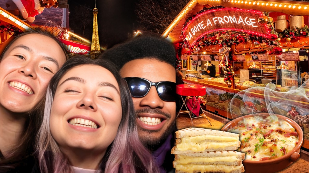 LIVE IRL AU MARCHÉ DE NOËL AVEC SLEEPLIGHT ET CALYMERO (on mange bieennn)