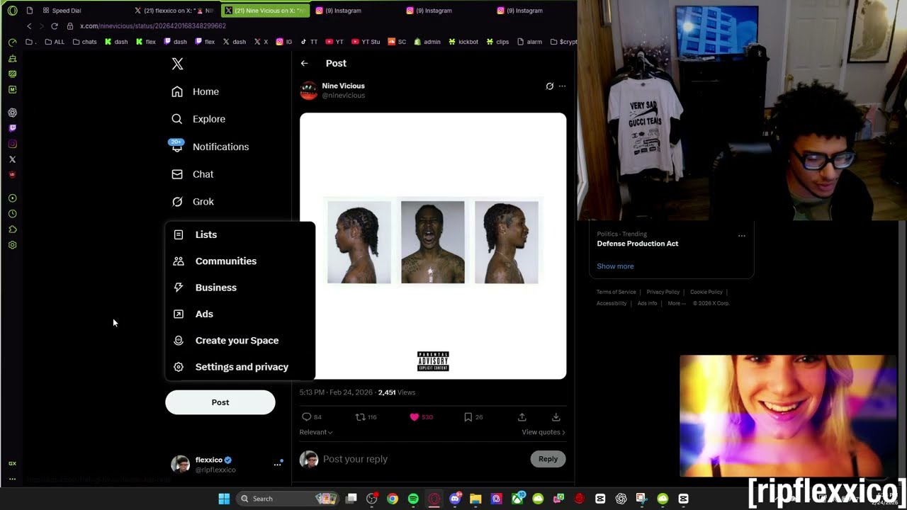 Nine Vicious Reveals EMOTIONS Cover + Purple Swag Sample, 1M Spotify & Anniversary Moments