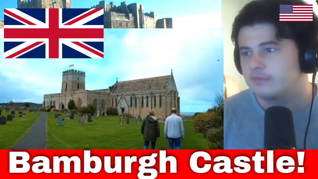 American Reacts Incredible Saxon Graveyard at Bamburgh Castle