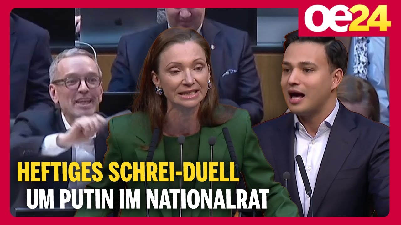Heftiges Schrei-Duell um Putin im Nationalrat