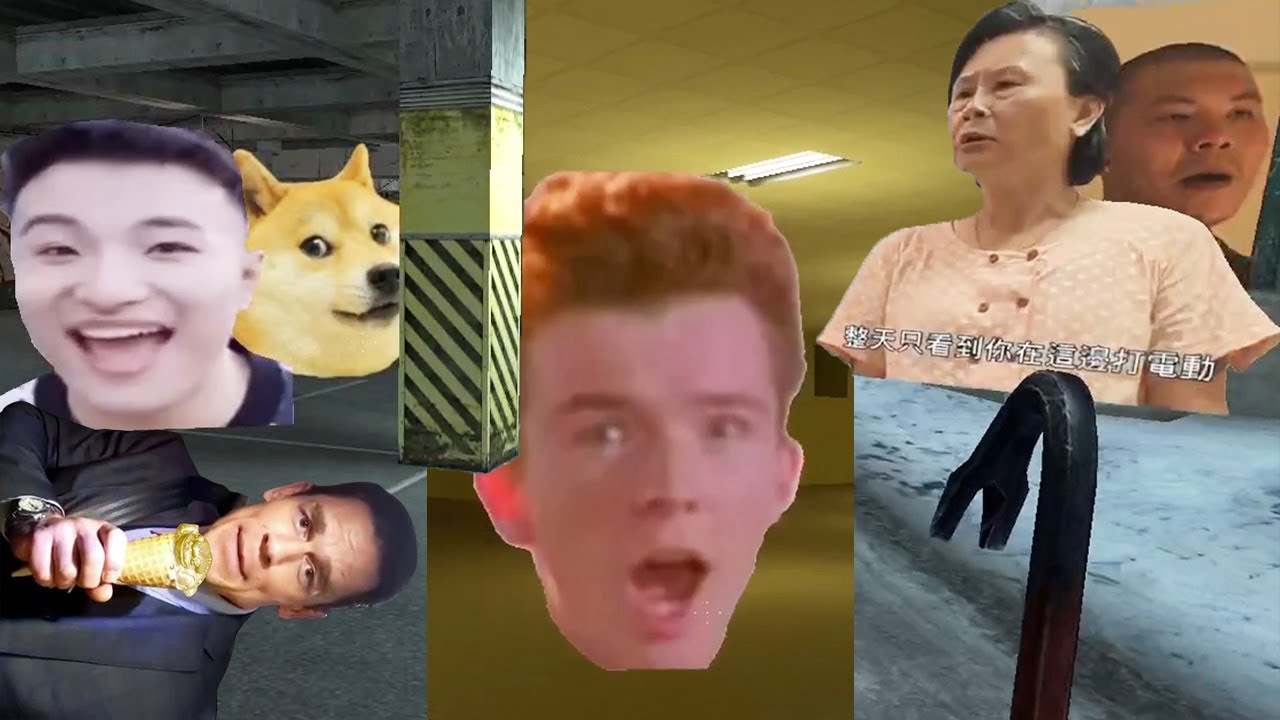 【GMod】恐 不 遊 戲 笑死超刺激！一堆迷因大臉鬼追殺｜Garry's Mod Nextbot