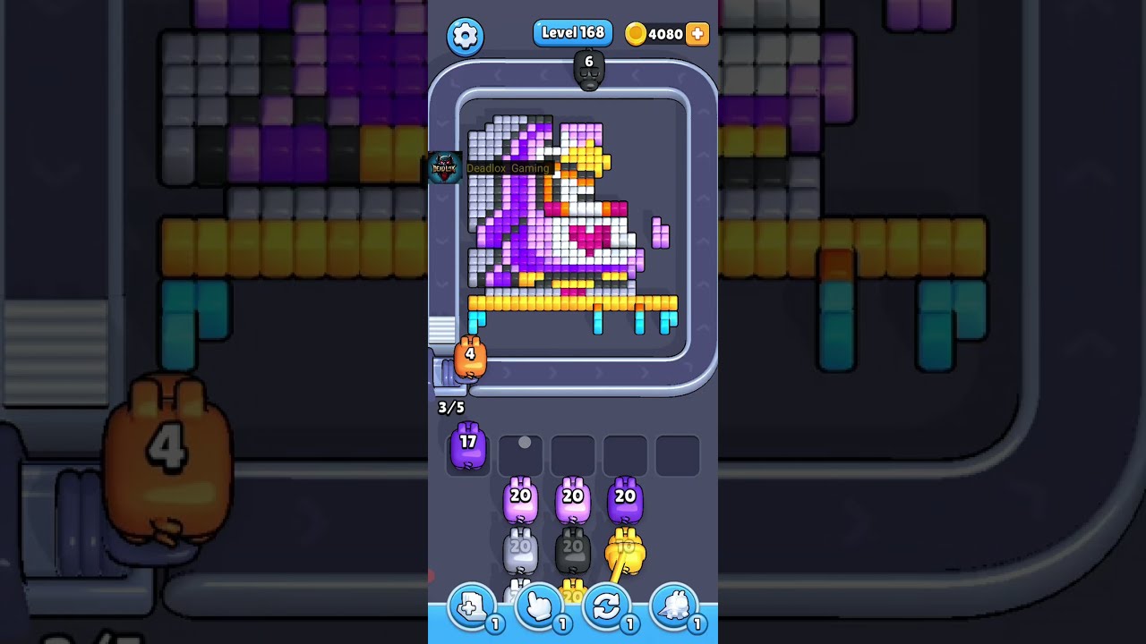 Pixel Flow Level 168. Walkthrough Gameplay