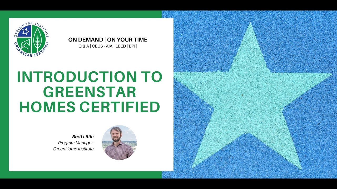 How to reach GreenStar Homes Certification