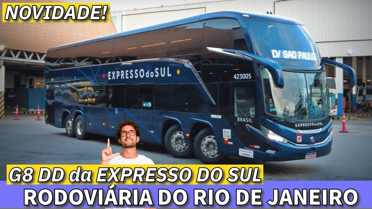 NOVIDADE na RODOVIÁRIA DO RIO! G8 DD da EXPRESSO DO SUL e MUITO MAIS! MOVIMENTO pela MANHÃ