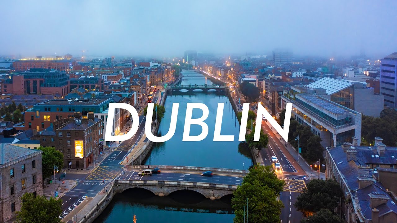 Dublin, Ireland from above: 37 Minutes of beautiful Aerial Drone Stock Footage [4K]