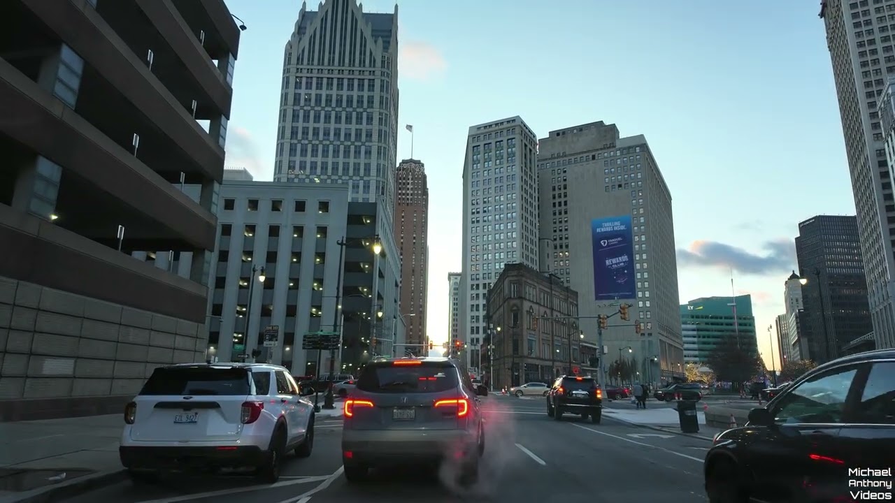 Downtown Detroit Christmas Lights