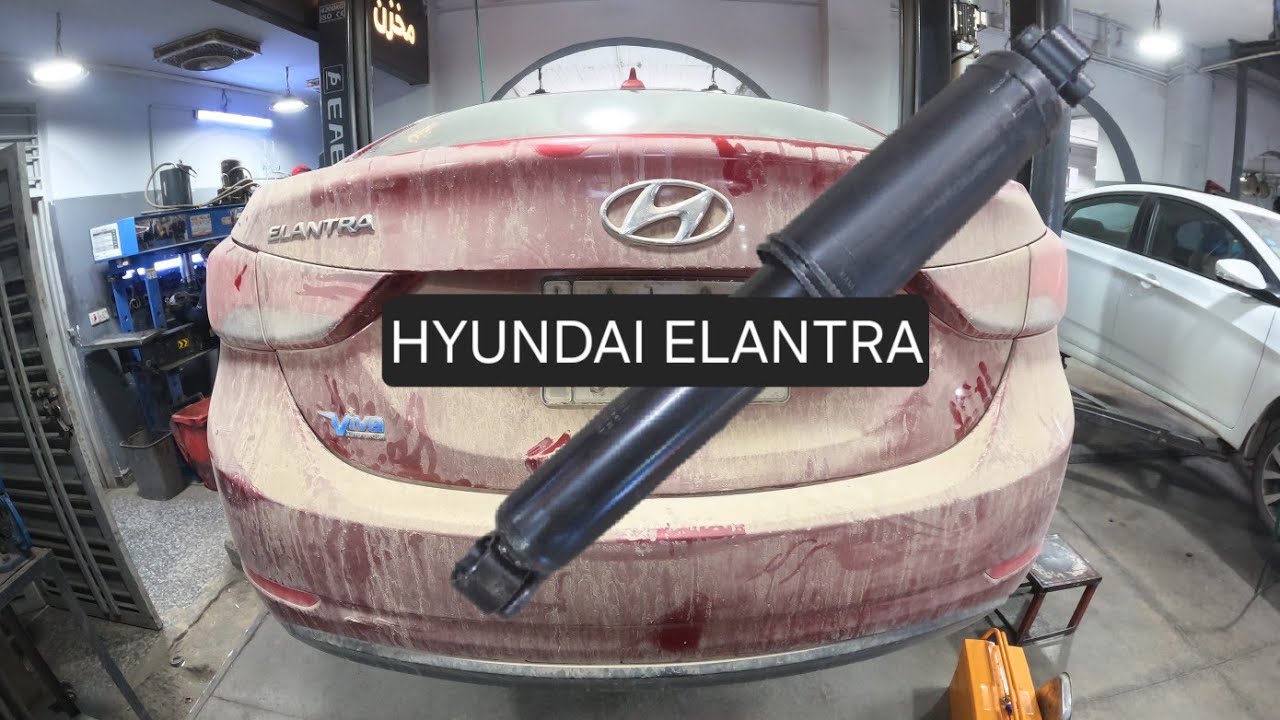 Reemplazo de amortiguador trasero ... hyundai elantra 2011-2016 (especificaciones de torque)
