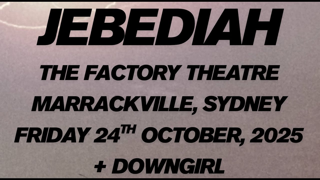 Jebediah - 24 October, 2025. The Factory Theatre, Marrickville.
