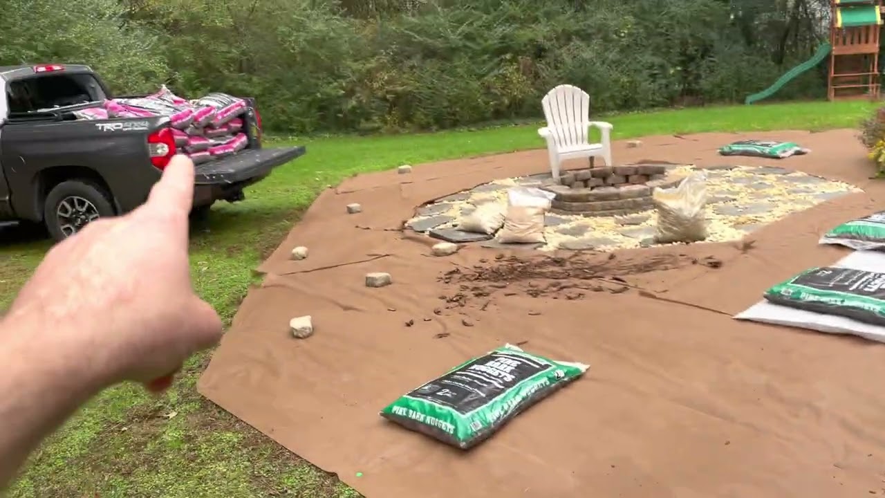 Which Pine Bark Nuggets work best for covering weed fabric