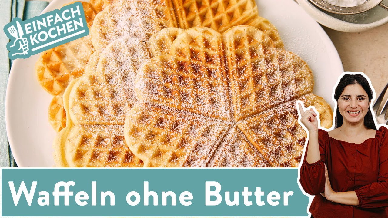 Waffeln ohne Butter 🧇😍 |  das Grundrezept mit &Ouml;l 😋 | Einfach Kochen