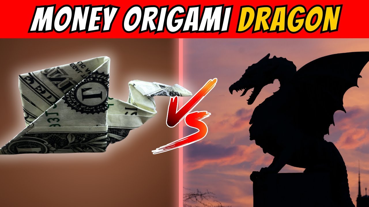 Money Origami Dragon - Perfect Gift Idea!