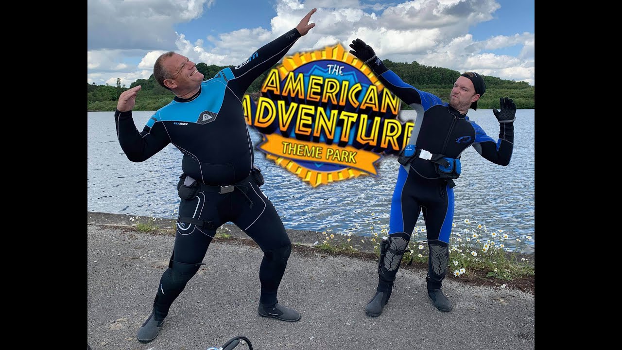 American adventure Theme park, secrets of her lake. Underwater hunters, Shipley Ilkeston