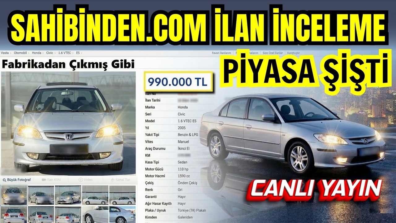 🔴 CANLI: 2. EL FİYATLARI ÇOK ŞİŞTİ | Sahibinden İlan No İnceleme - 14 Mart 2026