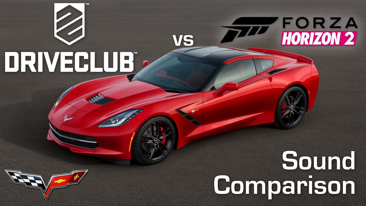 DriveClub vs Forza Horizon 2 - Chevrolet Corvette Stingray - Sound Comparison