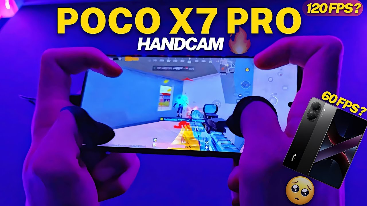 POCO X7 PRO TEST PUBG HANDCAM BEST GAME PHONE 😱120 FPS? OR 60 FPS? 🤯🔥
