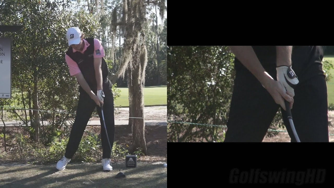 BRANDT SNEDEKER DRIVER SWING - (CLOSE UP HANDS) TIBURON GOLF COURSE PRACTICE SLOW MOTION 1080p HD