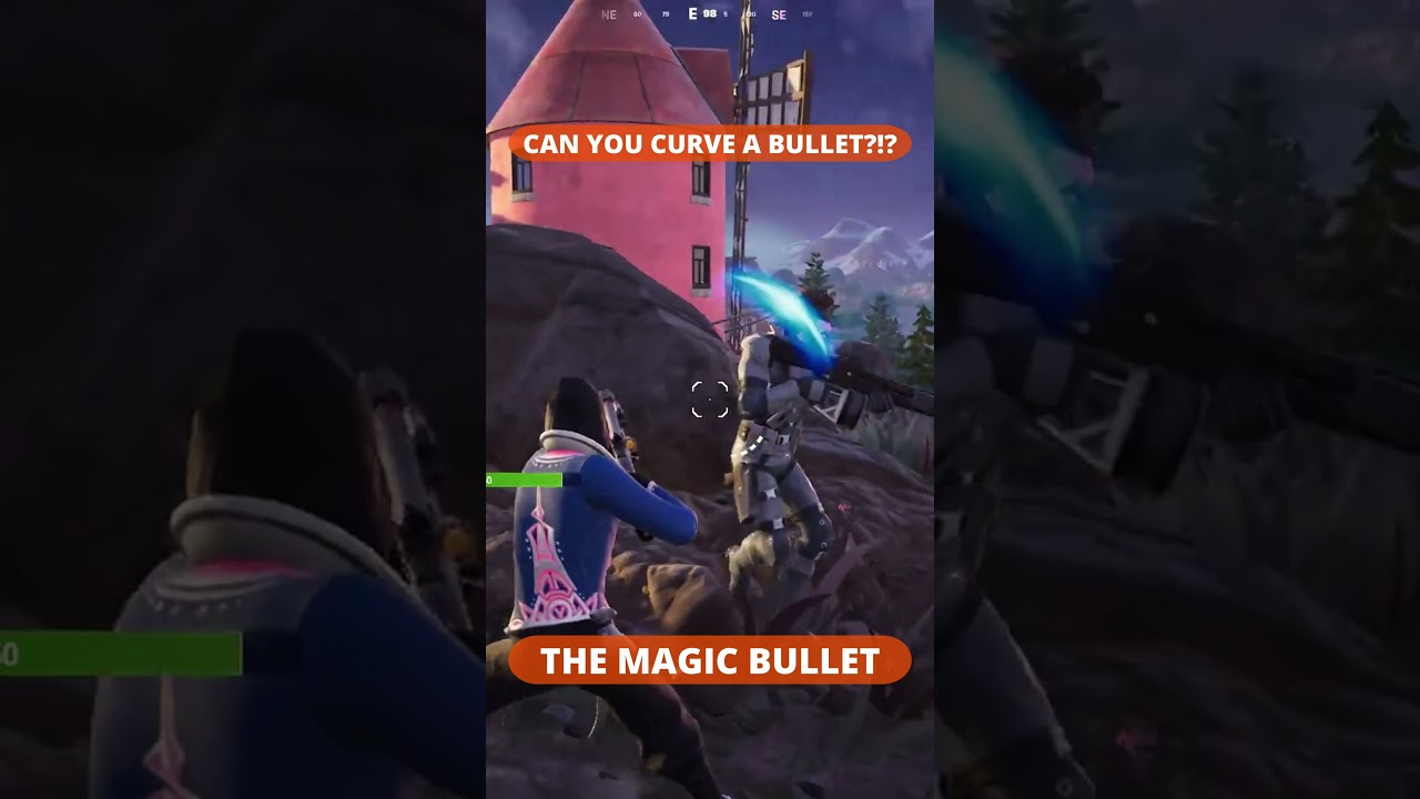 🤣 3 Magic Bullets! 😂 How to Curve a Bullet #fortnite
