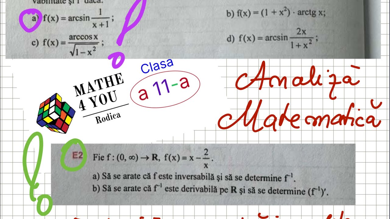 🛎️🔇Clasa a XI-a Exercitii -Derivabilitate
