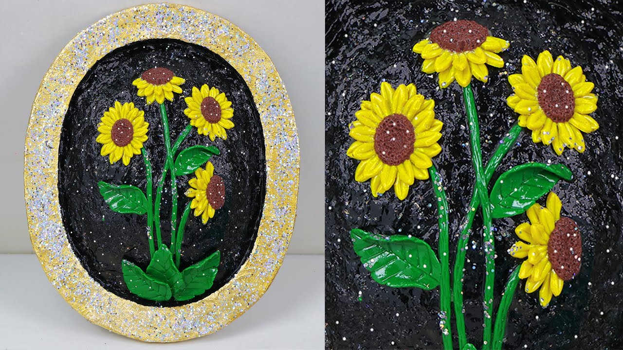 Handmade Clay wall hanging idea // Wall decoration idea with Clay