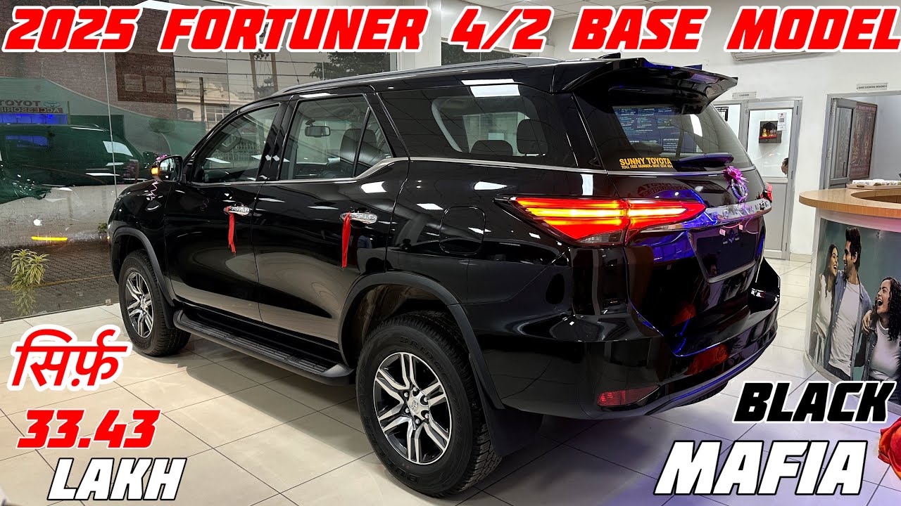 BLACK MAFIA🔥Toyota Fortuner 2025 New Model Review | Toyota Fortuner 2025 Base Model Price & Mileage