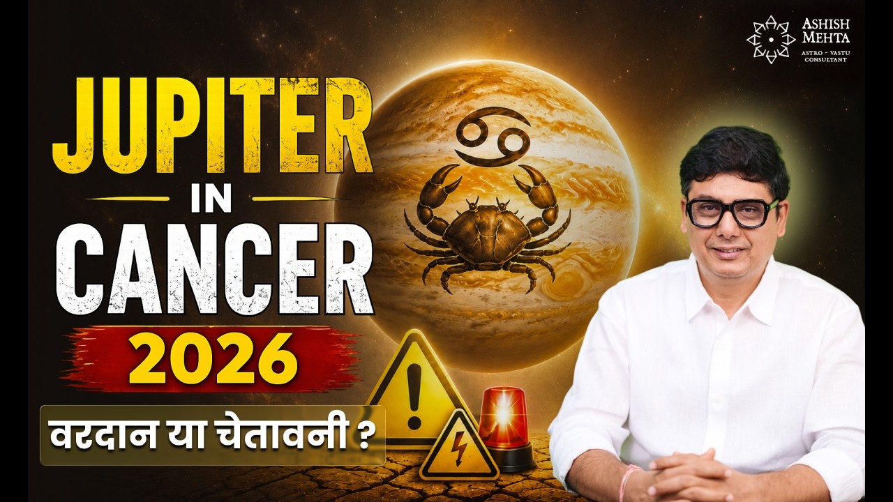 Jupiter in Cancer 2026 - Blessing or Warning? | June 1 to October 31, 2026 | Ashish Mehta