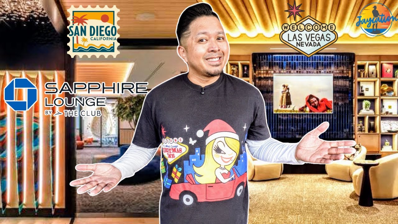 Inside the NEW Chase Sapphire Lounge in Las Vegas & San Diego