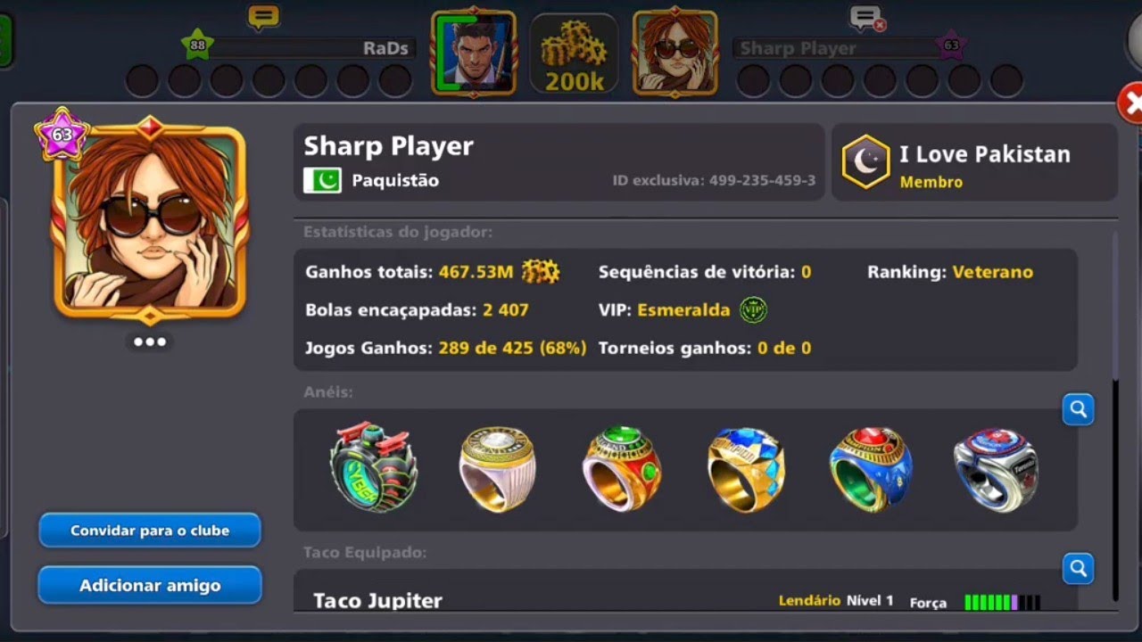 Delatando Hackers 🇵🇰 no 8 Ball Pool by @Miniclip  | 9° 30/01/2028