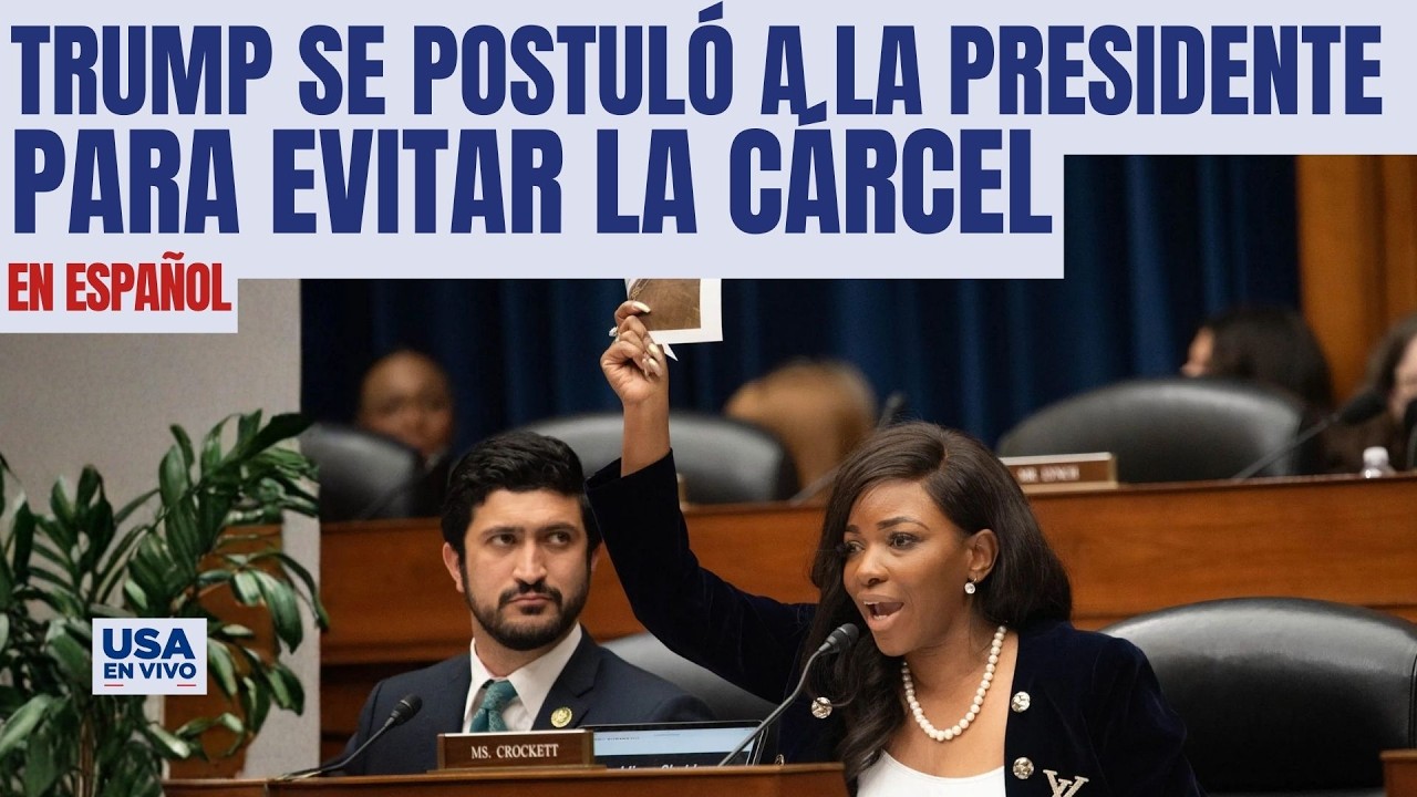 “Trump se postuló a presidente para evitar la cárcel” Jasmine Crockett | USA EN VIVO 🔴