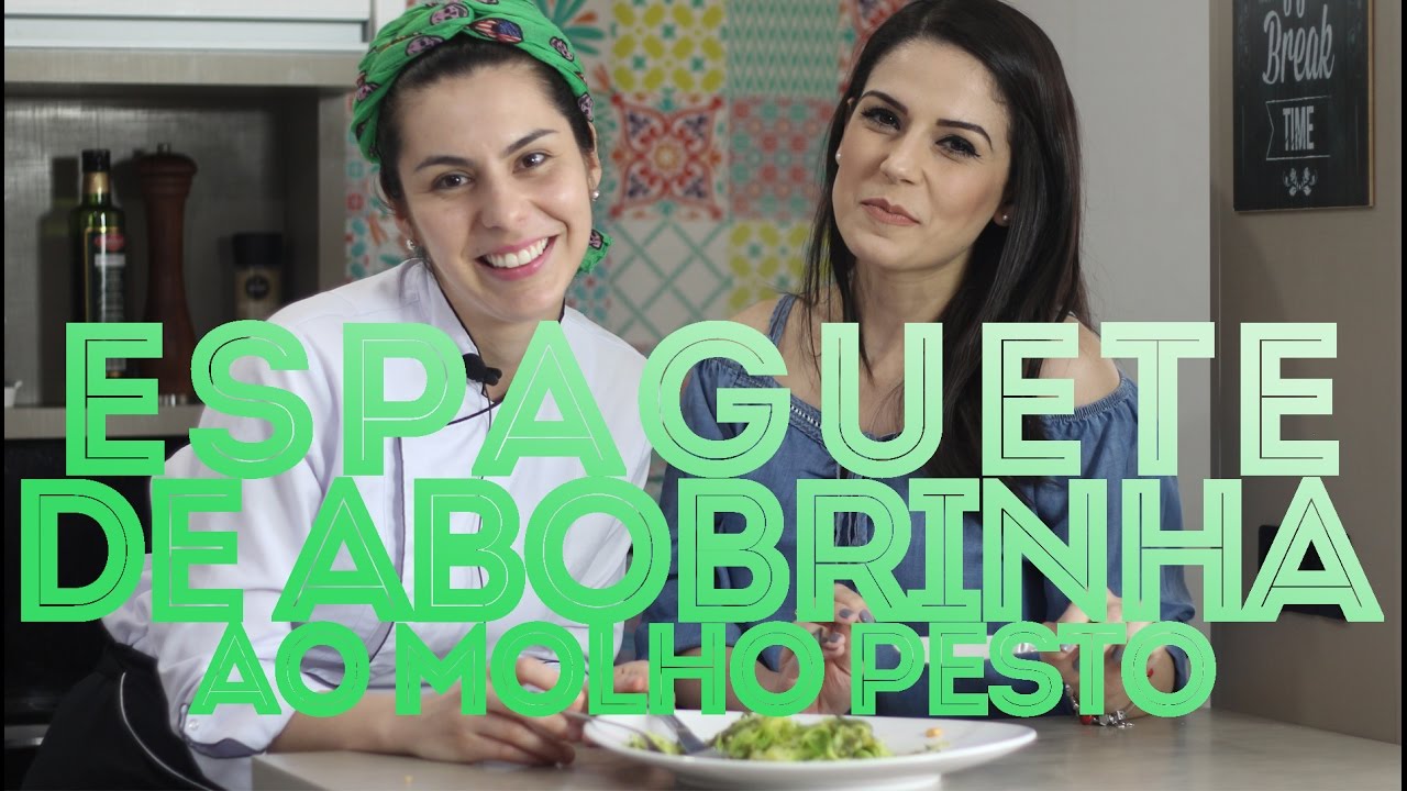 Spaguetti de abobrinha com molho pesto fit! Feat Thalita Costa