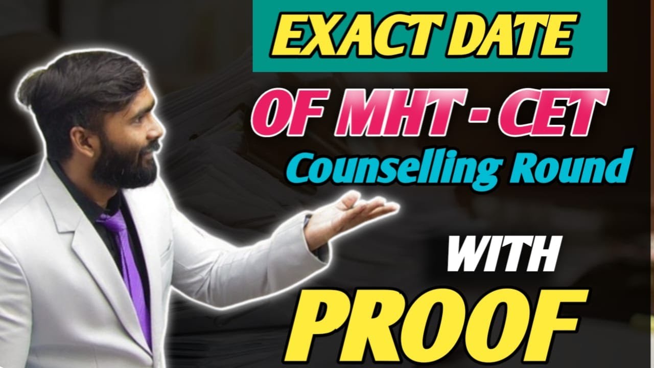 MHT -CET 2022|Exact Date of Counselling|Pradeep Giri Update