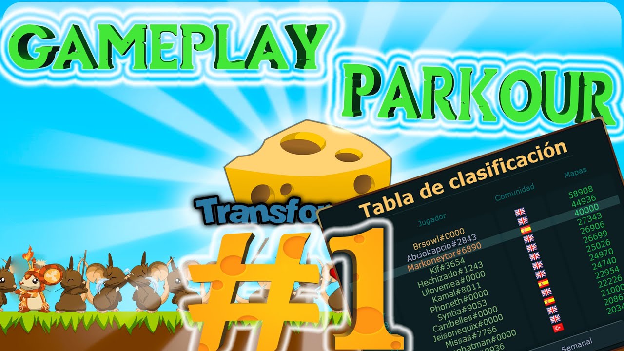 Transformice | Gameplay Parkour #1 - 40K MAPS!