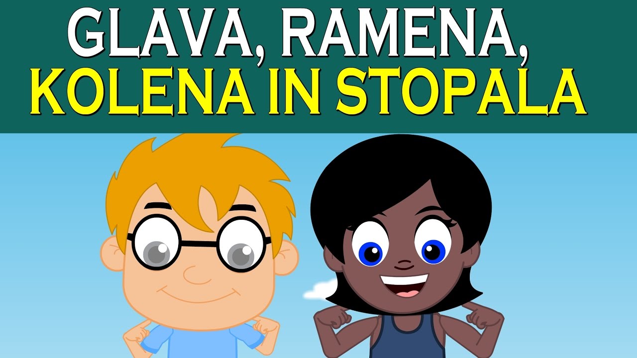 Glava, ramena, kolena in stopala |  Kompilacija 20 minut |Head Shoulders Knees and Toes in Slovenian