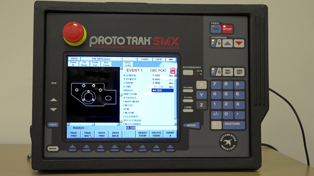 Parasolid Solid Model Programming on the ProtoTRAK SMX Control