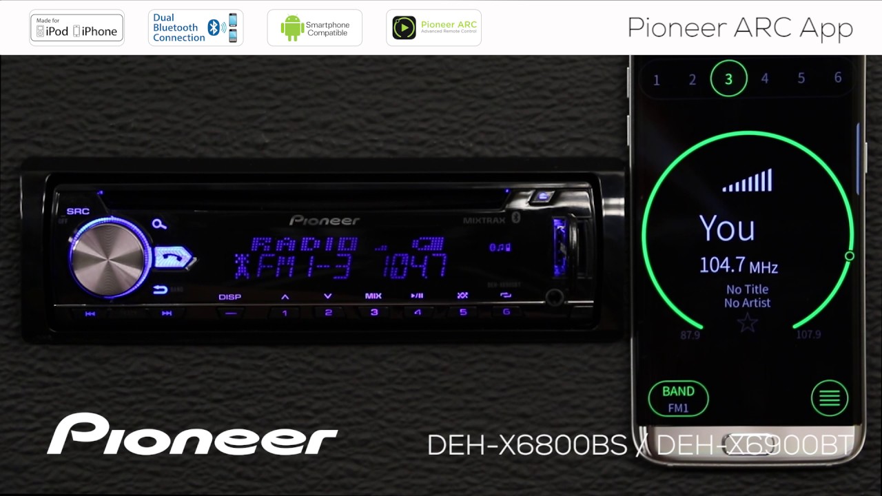How To - DEH-X6900BT - ARC App for Android Phone