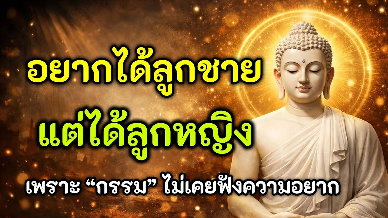 อยากได้ลูกชาย แต่ได้ลูกหญิง พระพุทธเจ้าตรัสไว้ว่ากรรมไม่ให้ตามอยากแต่ให้ตามเหตุ #พ่อแม่ต้องฟัง