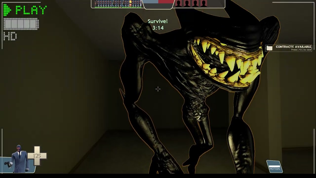 Slender Fortress 2 | Beta Ink Bendy & Richard Boderman (Apollyon!) (double bosses) [#13]