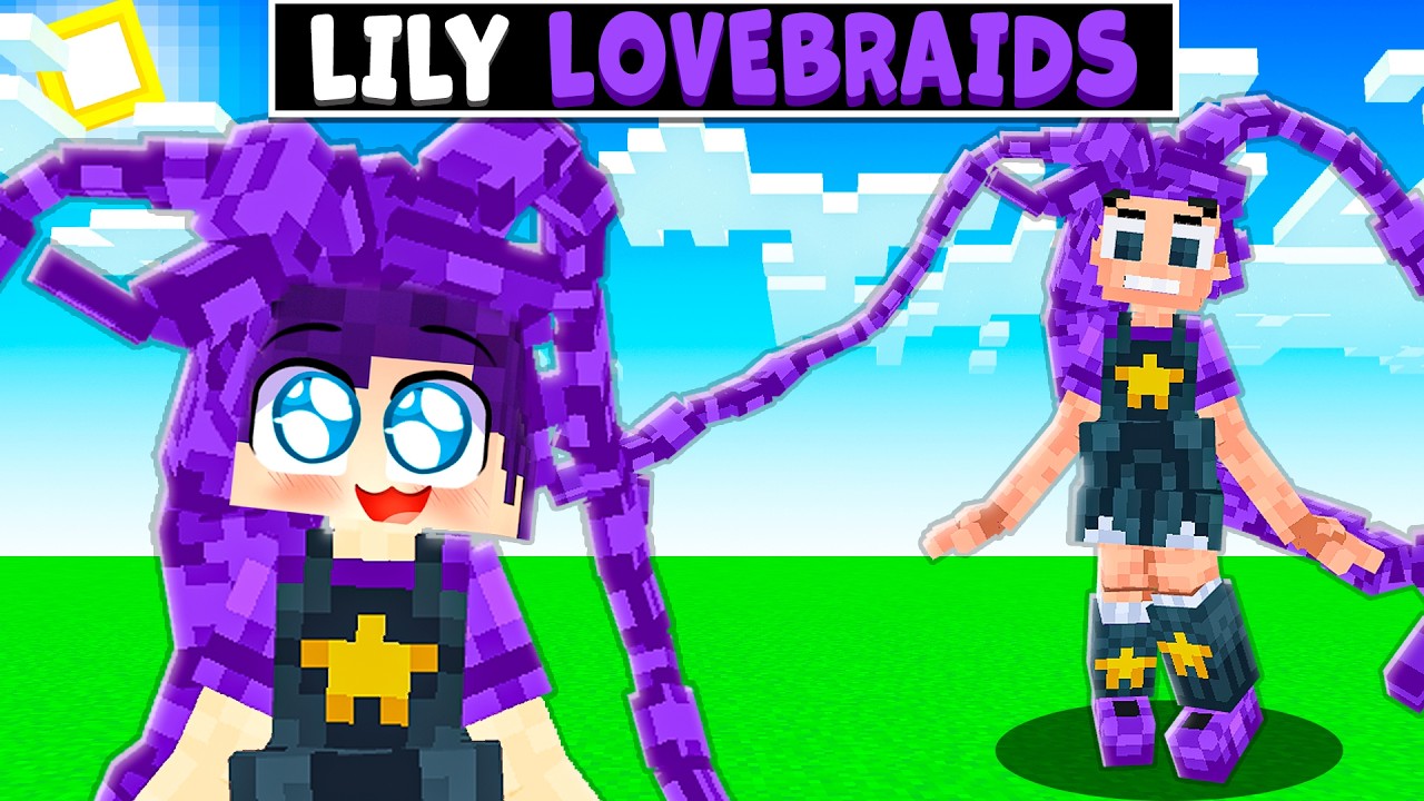 JOGANDO como LILY LOVE BRAIDS no Minecraft