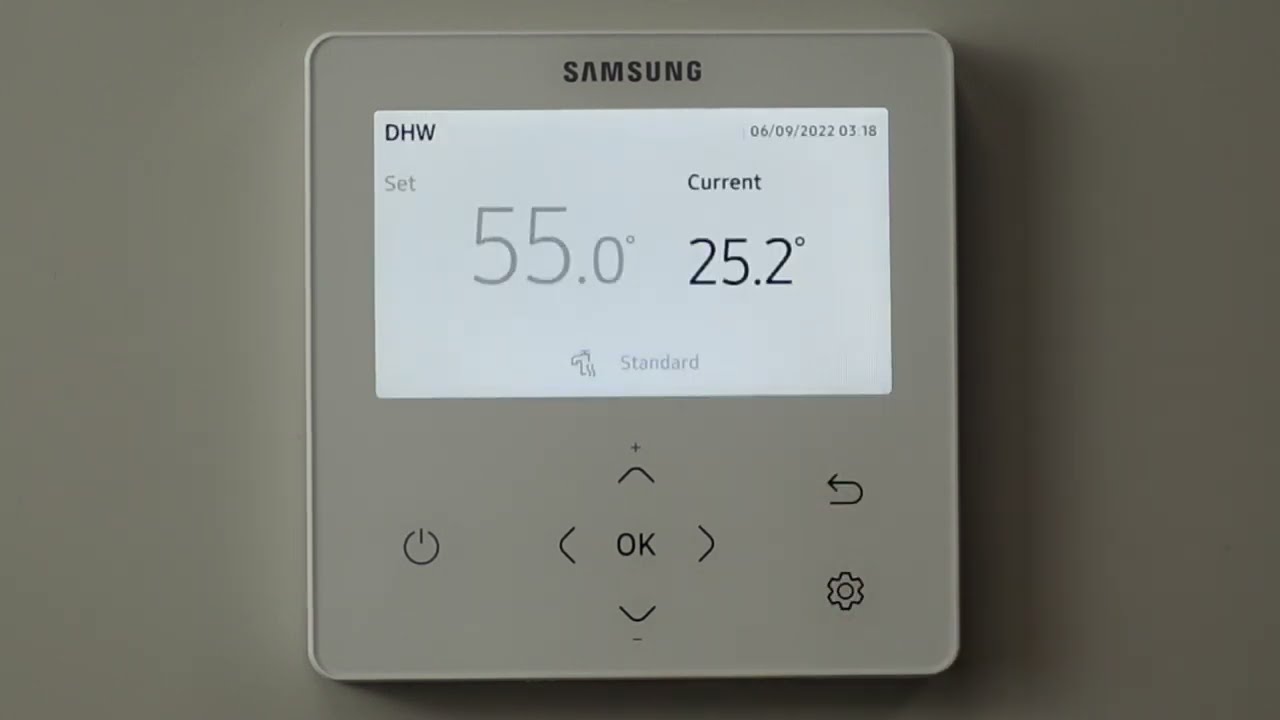 Samsung Heat Pump Gen 6 - Field Setting Values.